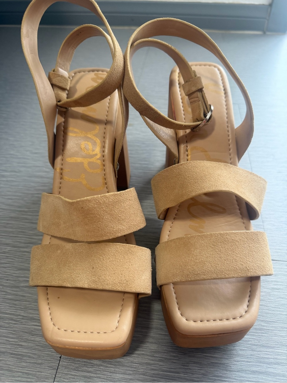 Sam Edelman Rosalind Platform Block Heel Sandal Size 9 NWOB - Picture 11 of 12
